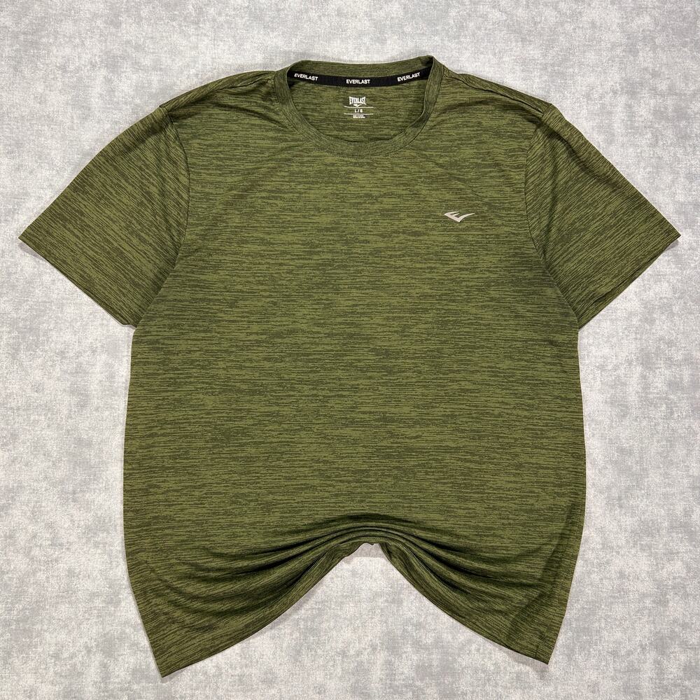 Everlast green heathered performance athletic training workout tshirt mens L